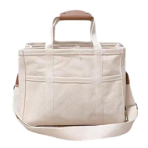 Mommy Shoulder Bag with Leather Handle